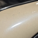 Close-up of Transparent Green Diamond gloss colored PPF surface texture | Veloro