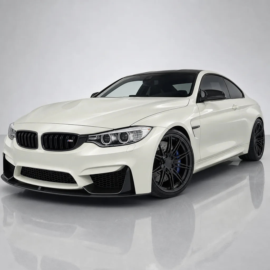 Transparent Silver Diamond gloss colored PPF wrapped on a BMW M4 | Veloro