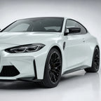 Ultimate Flat Mineral White gloss colored PPF wrapped on a BMW M4 | Veloro