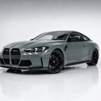 Ultimate Flat Shark Grey gloss colored PPF wrapped on a BMW M4 | Veloro