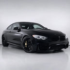 Ultra Black gloss colored PPF wrapped on a BMW M4 | Veloro