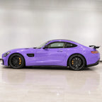 Ultra Lavender Purple Color PPF gloss colored PPF wrapped on a Mercedes-AMG GT side profile | Veloro
