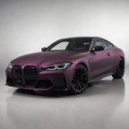 Ultra Chrome Purple matte colored PPF wrapped on a BMW M4 | Veloro