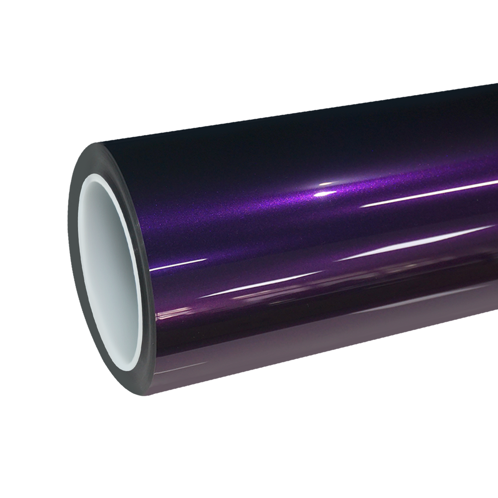 TPU Gloss Bright Black Purple Colored PPF Paint Protection Film