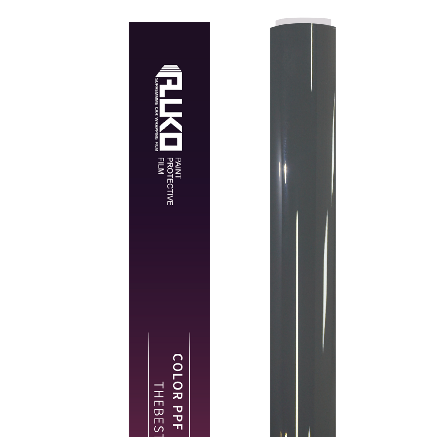 TPU Gloss Bright Dark Gray Colored PPF Paint Protection Film product image 2 - Veloro paint protection film