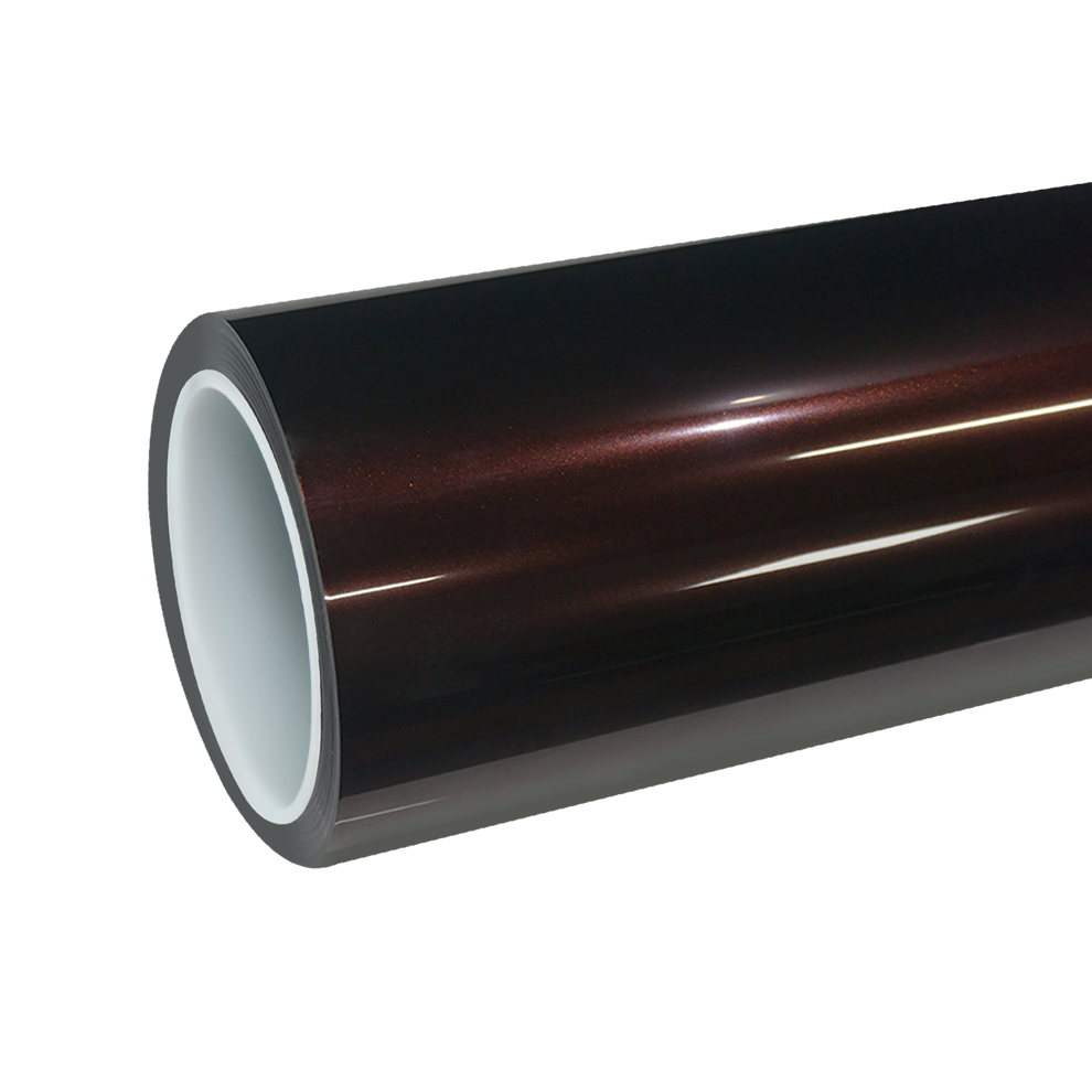 TPU Gloss Brocade Red Colored PPF Paint Protection Film