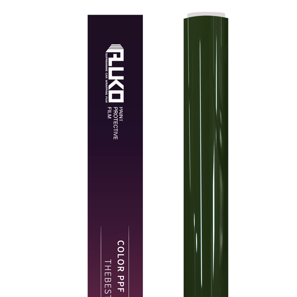 TPU Gloss Crystal Army Green Colored PPF Paint Protection Film product image 2 - Veloro paint protection film
