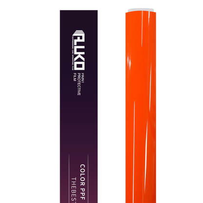 TPU Gloss Crystal Orange Red Colored PPF Paint Protection Film product image 2 - Veloro paint protection film