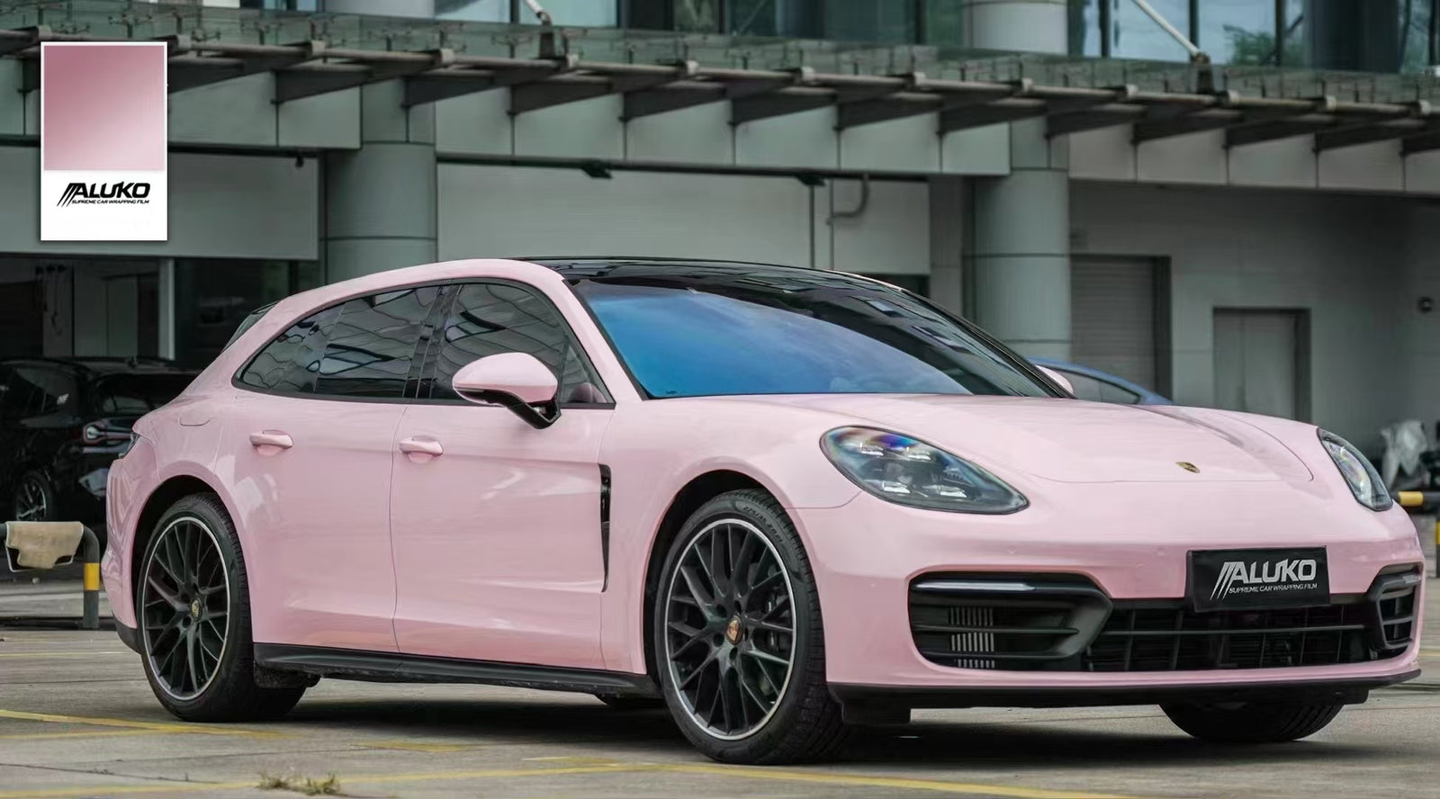 TPU Gloss Crystal Peach Pink Colored PPF Paint Protection Film product image 5 - Veloro paint protection film
