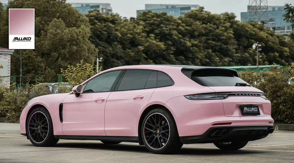 TPU Gloss Crystal Peach Pink Colored PPF Paint Protection Film product image 7 - Veloro paint protection film