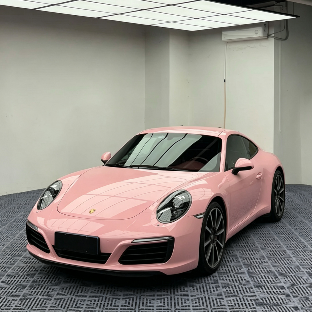 TPU Gloss Crystal Peach Pink Colored PPF Paint Protection Film product image 2 - Veloro paint protection film