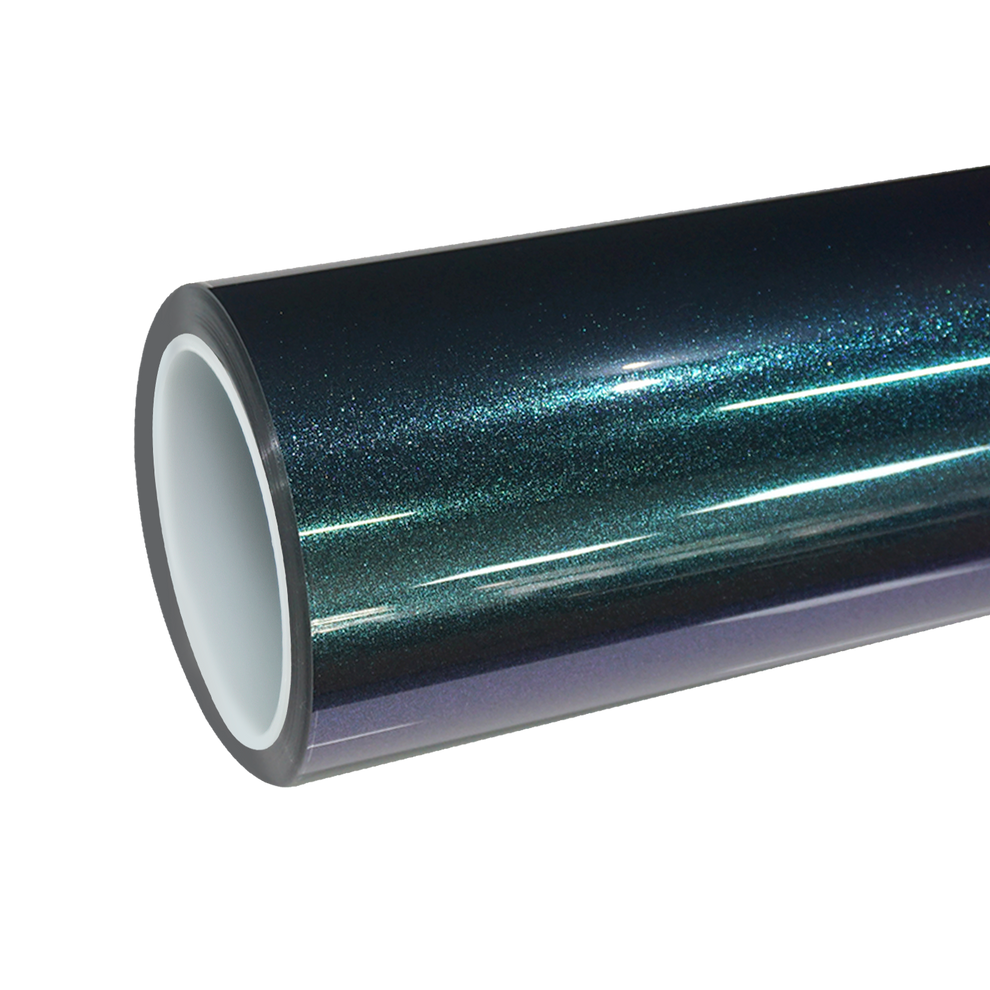 TPU Gloss Diamond Aurora Green Colored PPF Paint Protection Film