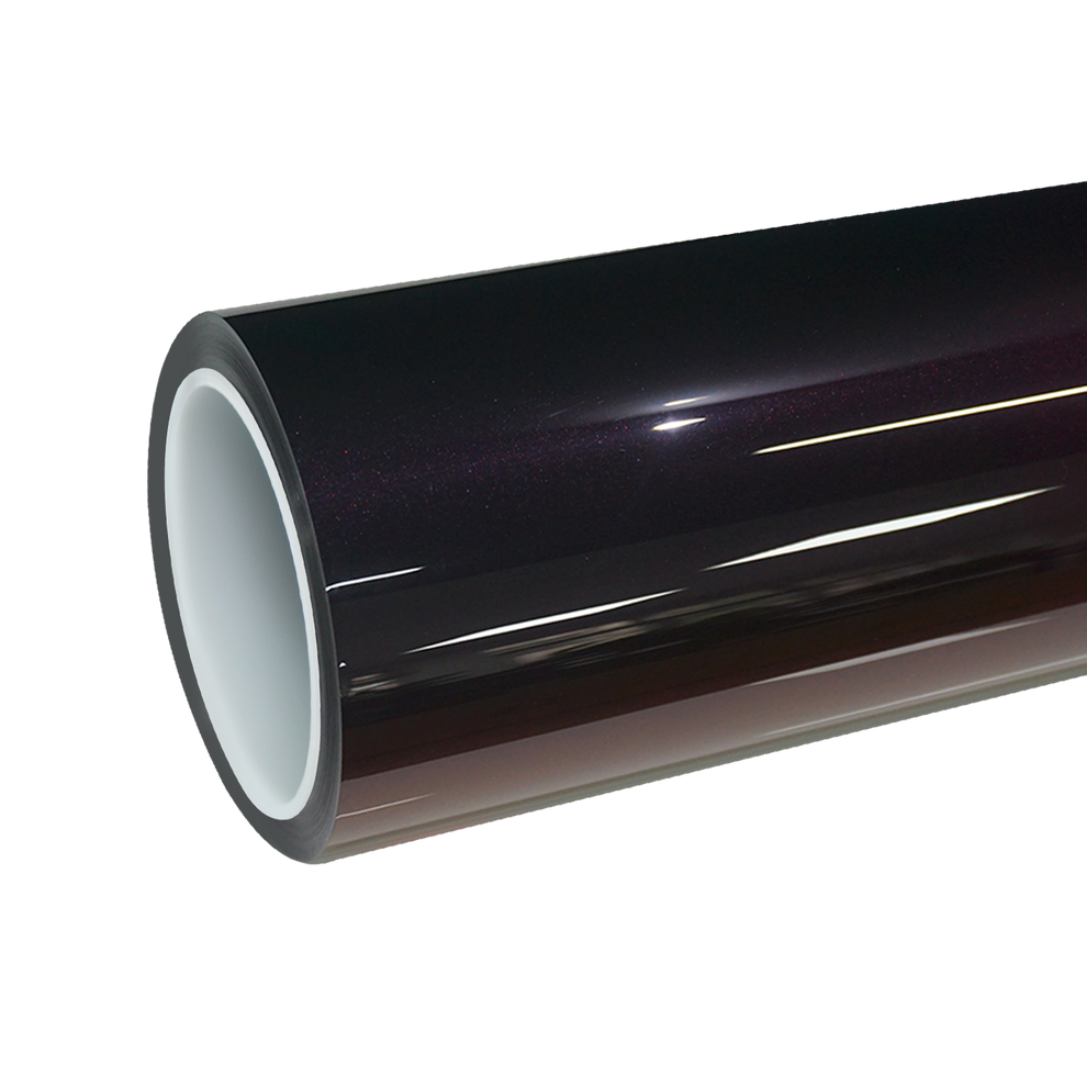 TPU Gloss Diamond Chameleon Black Red Colored PPF Paint Protection Film