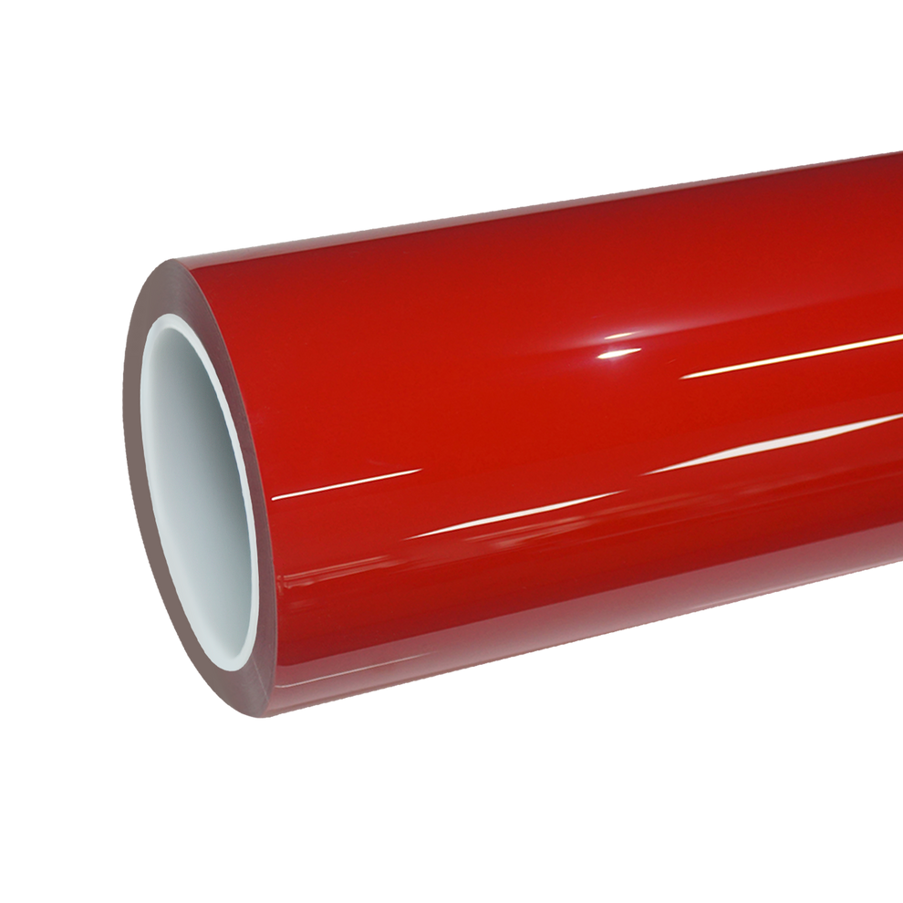 TPU Gloss Ferrari Red Colored PPF Paint Protection Film