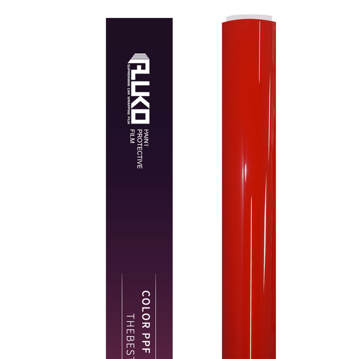 TPU Gloss Ferrari Red Colored PPF Paint Protection Film product image 2 - Veloro paint protection film