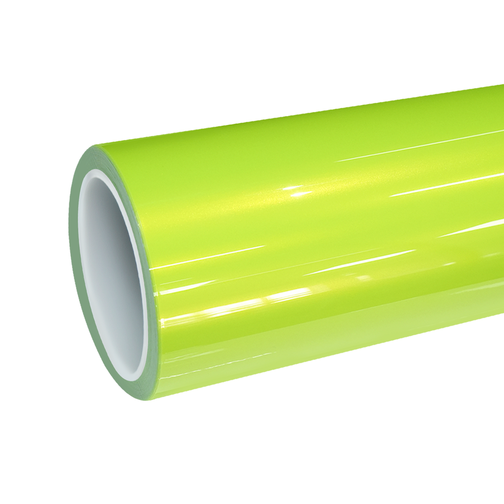 TPU Gloss Fluorescent Neon Yellow Colored PPF Paint Protection Film