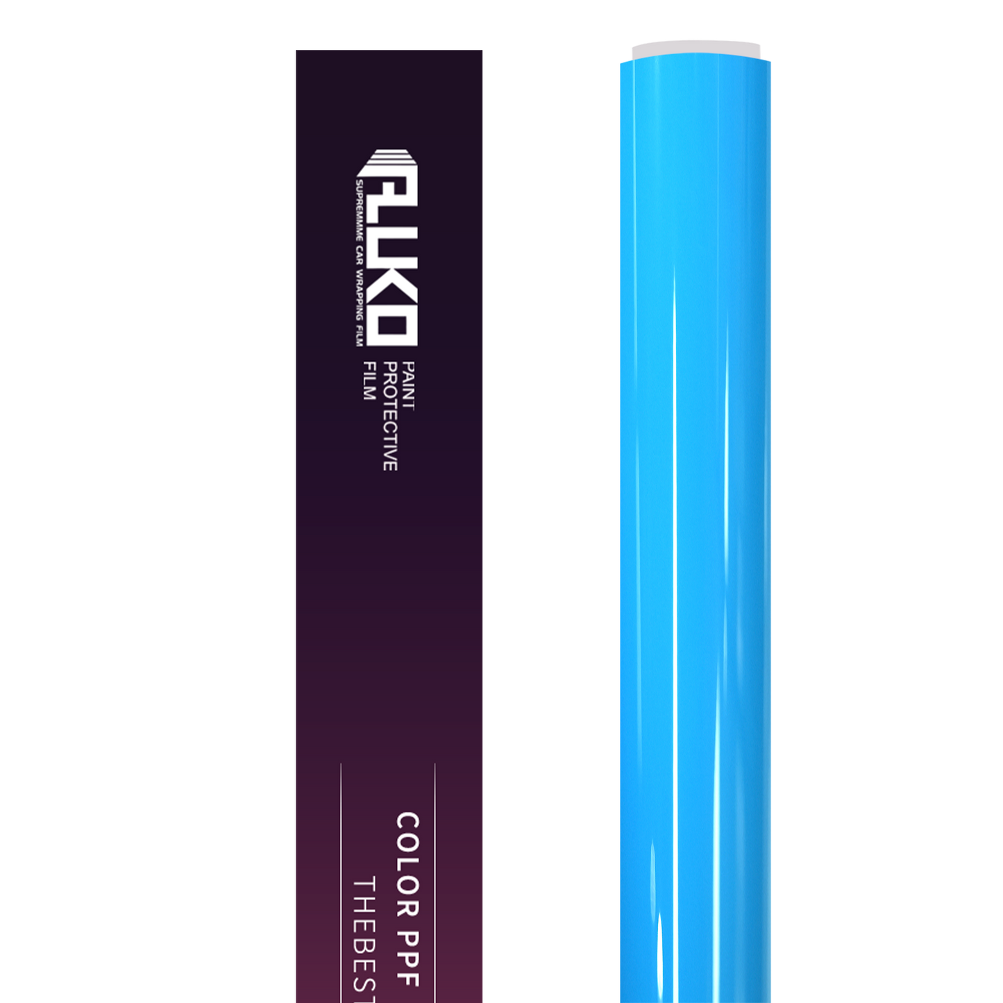 TPU Gloss Ice Cream Blue Colored PPF Paint Protection Film product image 2 - Veloro paint protection film