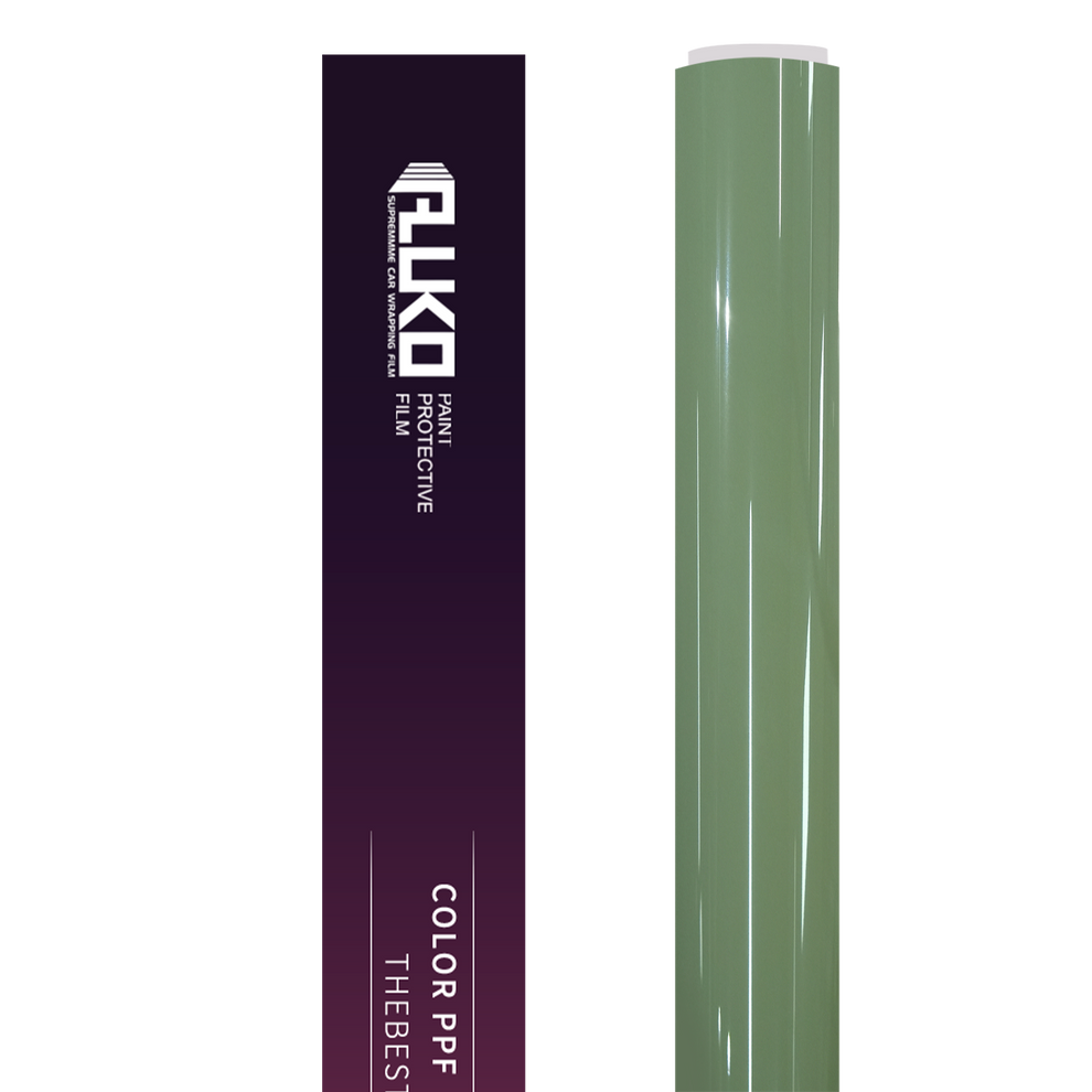 TPU Gloss Light Khaki Green Colored PPF Paint Protection Film product image 4 - Veloro paint protection film