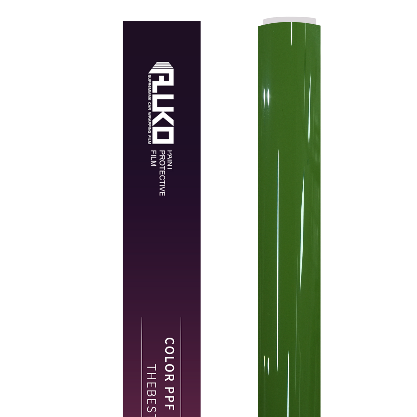 TPU Gloss Light Racing Green Colored PPF Paint Protection Film product image 2 - Veloro paint protection film