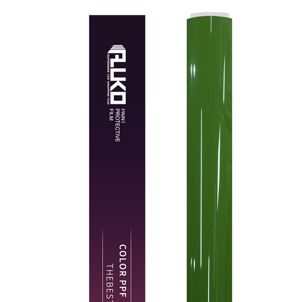 TPU Gloss Light Racing Green Colored PPF Paint Protection Film product image 2 - Veloro paint protection film