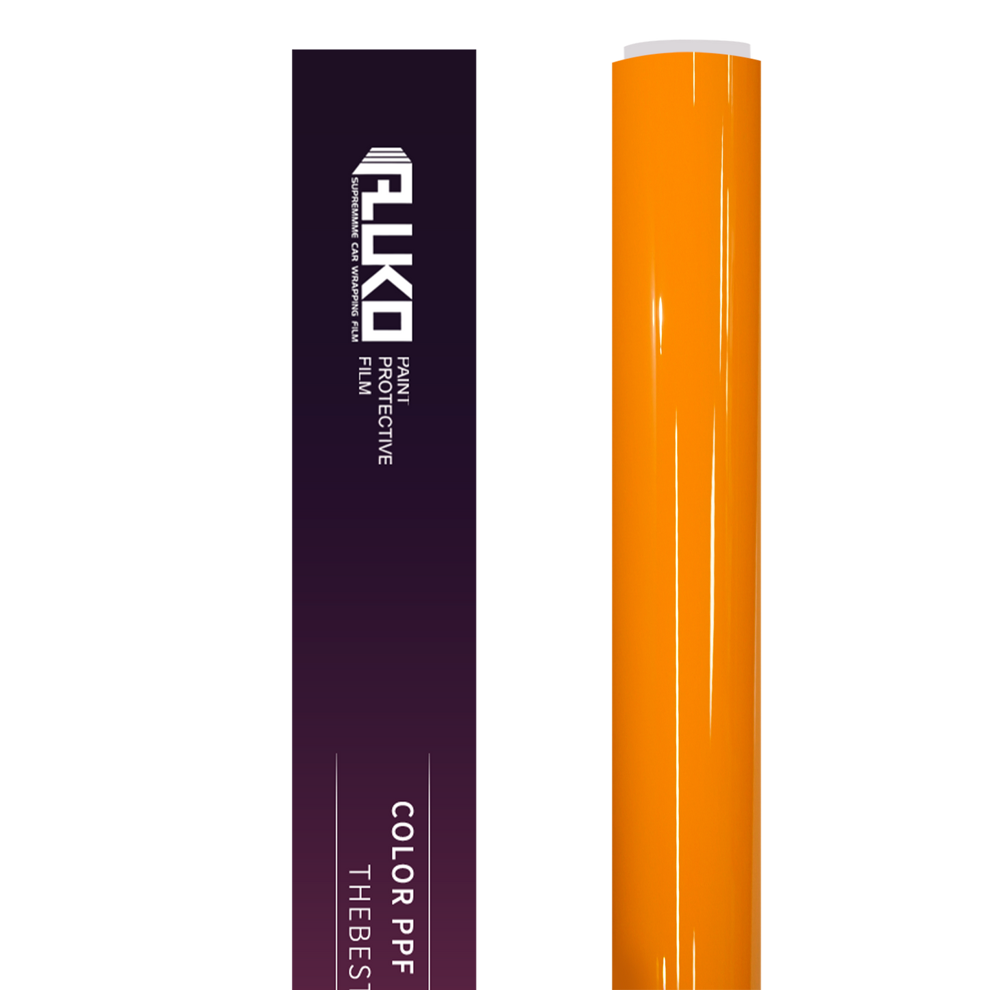 TPU Gloss Mclaren Orange Colored PPF Paint Protection Film product image 3 - Veloro paint protection film