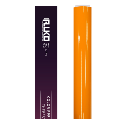 TPU Gloss Mclaren Orange Colored PPF Paint Protection Film product image 3 - Veloro paint protection film