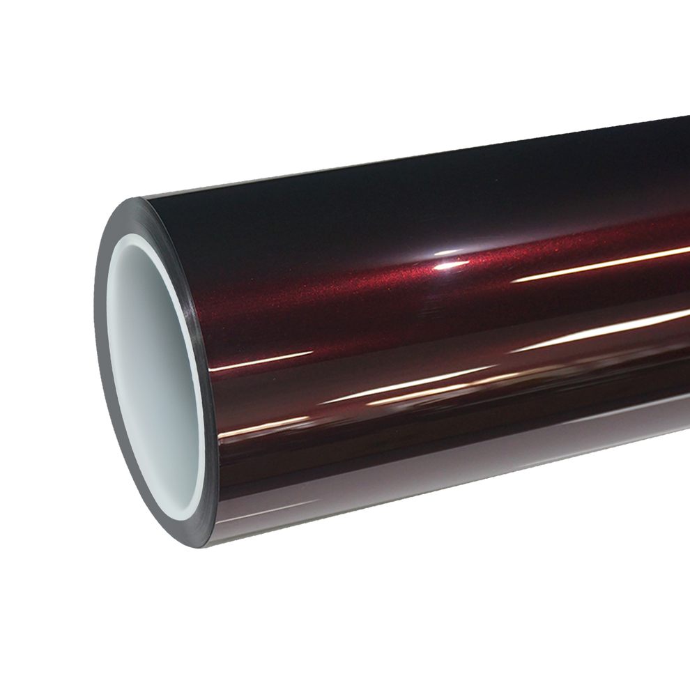 TPU Gloss Metallic Black Rose Colored PPF Paint Protection Film