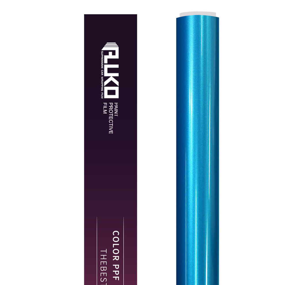TPU Gloss Metallic Canel Bay Blue Colored PPF Paint Protection Film product image 2 - Veloro paint protection film