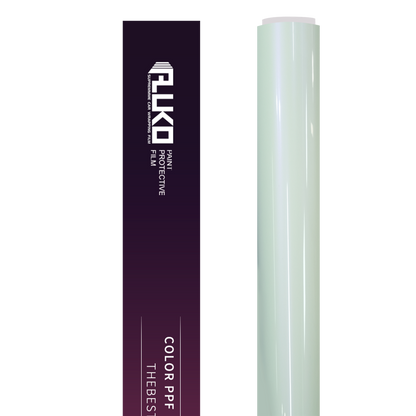 TPU Gloss Metallic Chameleon White Purple Colored PPF Paint Protection Film product image 2 - Veloro paint protection