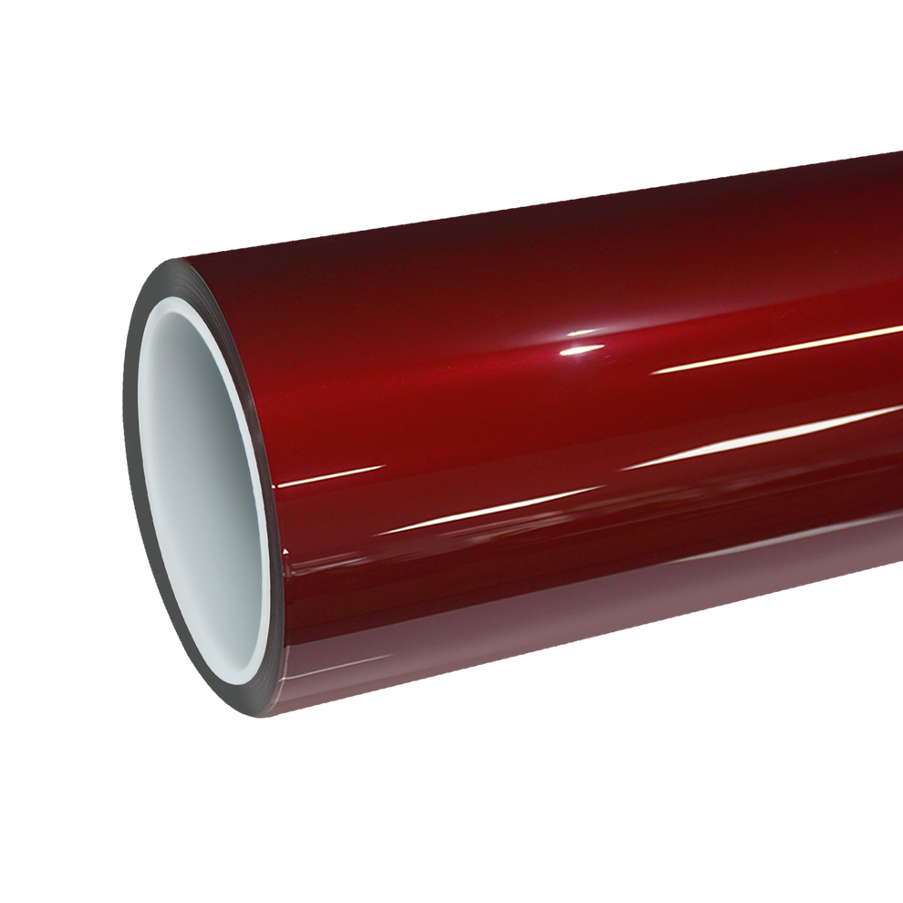 TPU Gloss Metallic Cherry Red Colored PPF Paint Protection Film