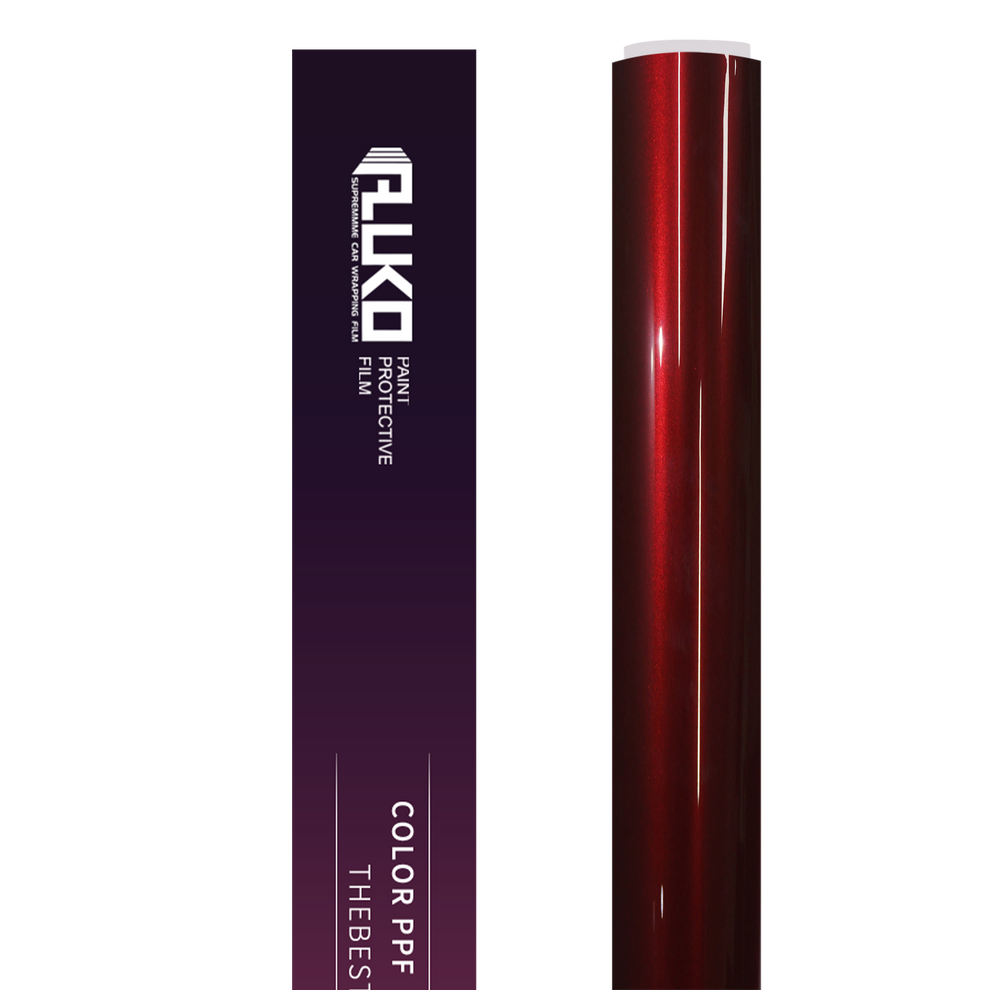 TPU Gloss Metallic Crimson Red Colored PPF Paint Protection Film product image 3 - Veloro paint protection film