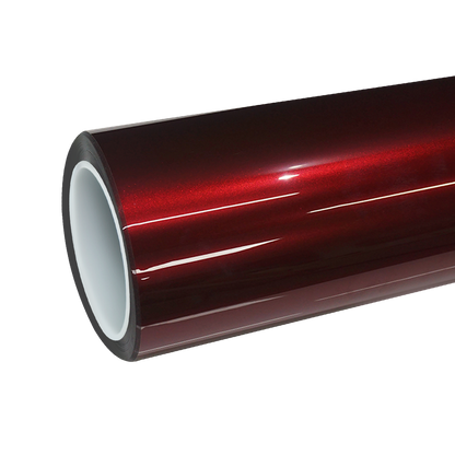 TPU Gloss Metallic Crimson Red Colored PPF Paint Protection Film