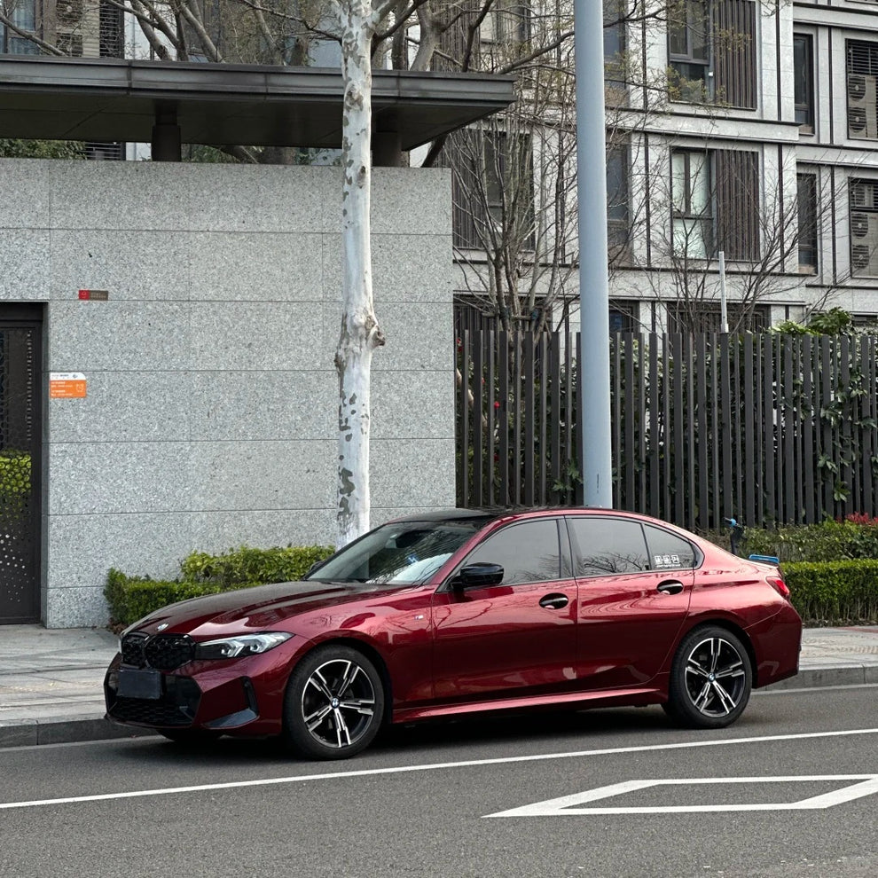 TPU Gloss Metallic Crimson Red Colored PPF Paint Protection Film product image 2 - Veloro paint protection film