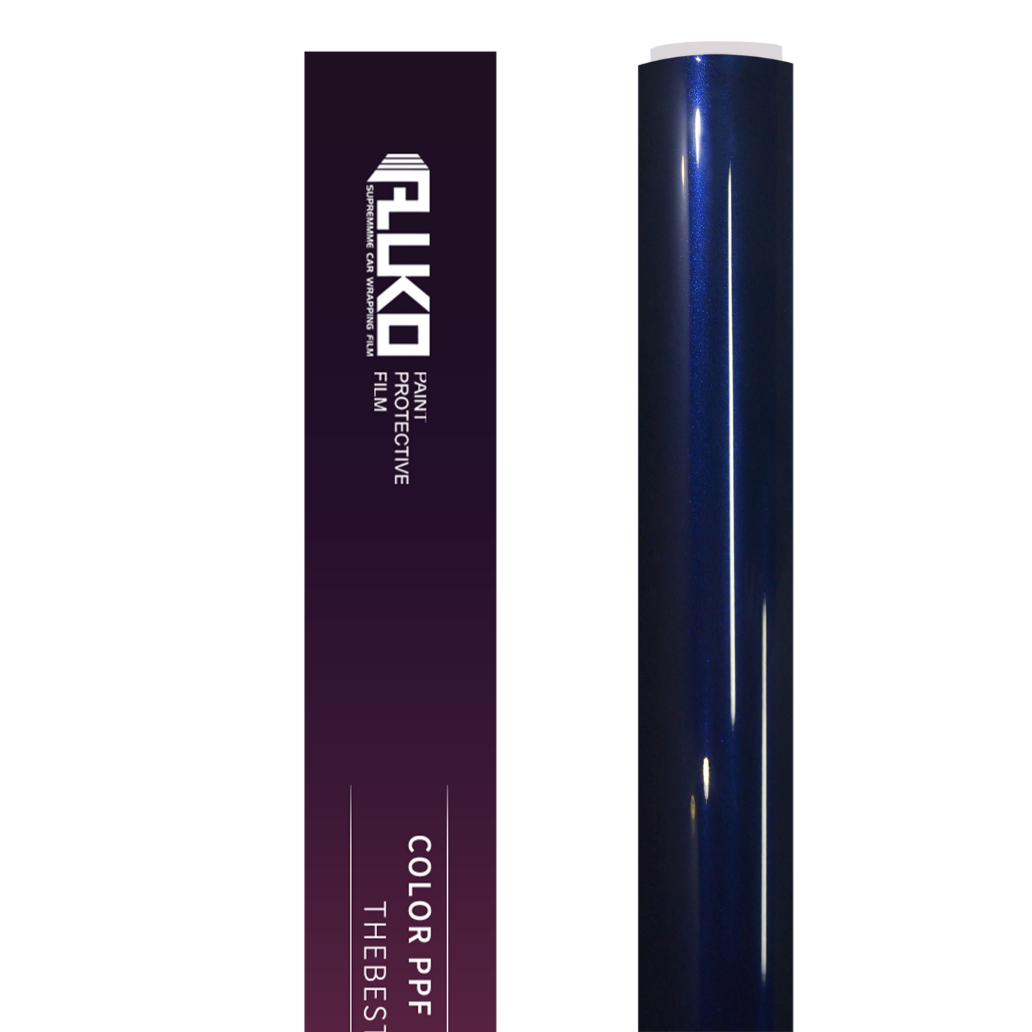 TPU Gloss Metallic Dark Blue Audi Navarre Blue Colored PPF Paint Protection Film product image 2 - Veloro paint