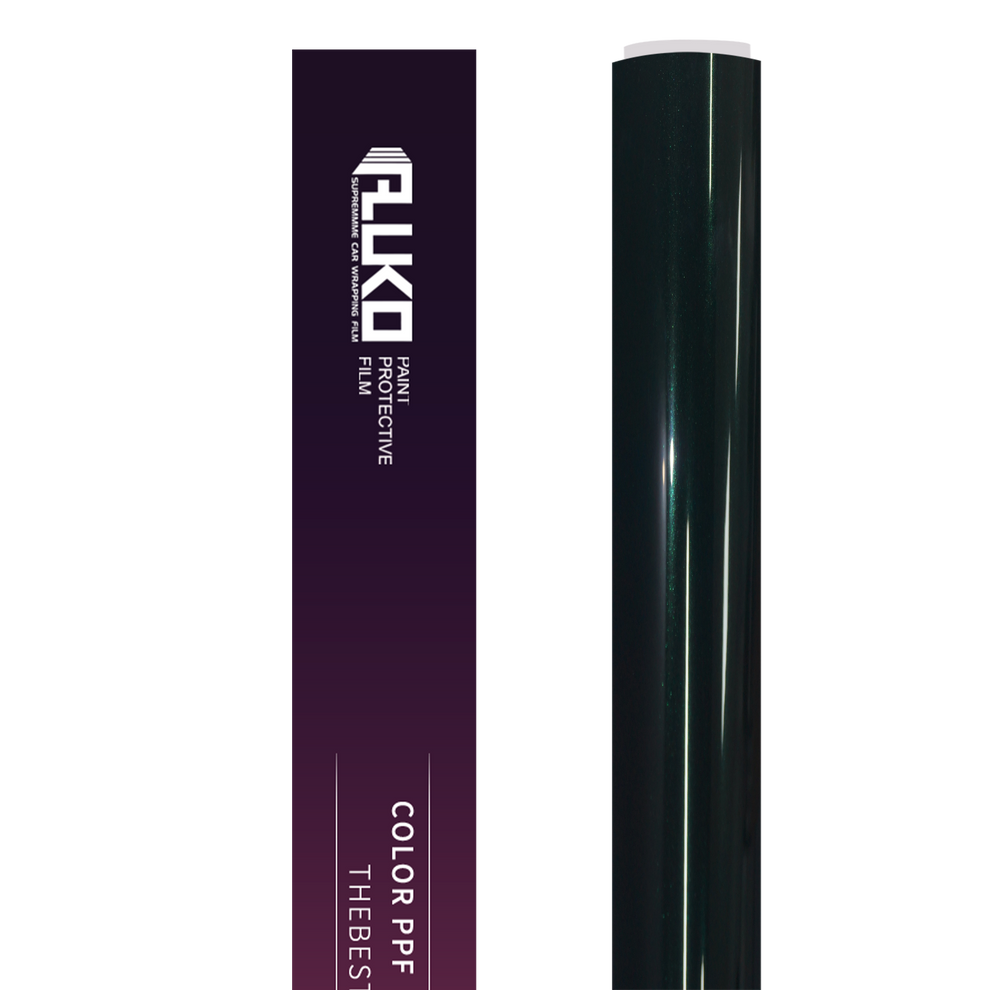 TPU Gloss Metallic Emerald Green Colored PPF Paint Protection Film product image 2 - Veloro paint protection film