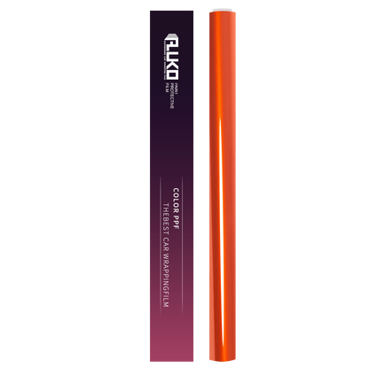 TPU Gloss Metallic Fiery Orange Colored PPF Paint Protection Film product image 3 - Veloro paint protection film