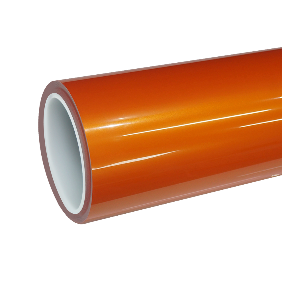 TPU Gloss Metallic Fiery Orange Colored PPF Paint Protection Film