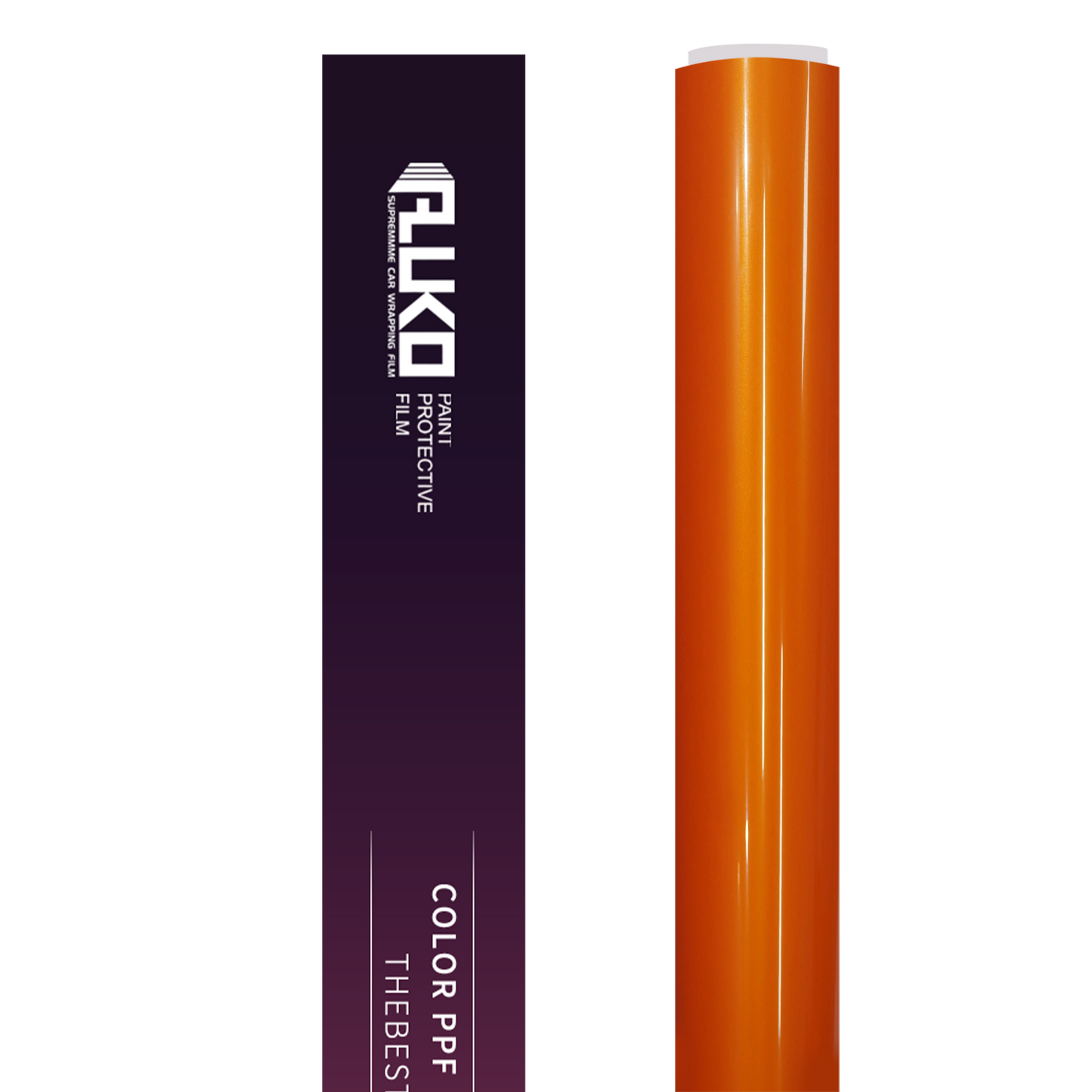 TPU Gloss Metallic Fiery Orange Colored PPF Paint Protection Film product image 2 - Veloro paint protection film