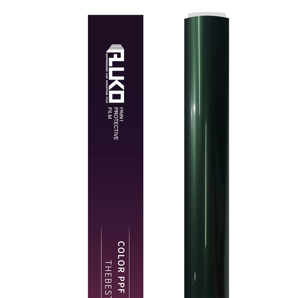 TPU Gloss Metallic Forest Green Colored PPF Paint Protection Film product image 2 - Veloro paint protection film
