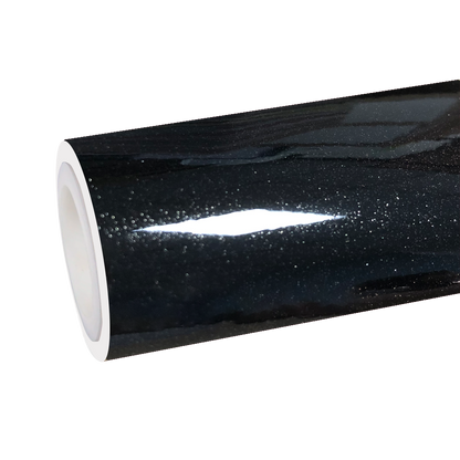 TPU Gloss Metallic Glitter Black Colored PPF Paint Protection Film