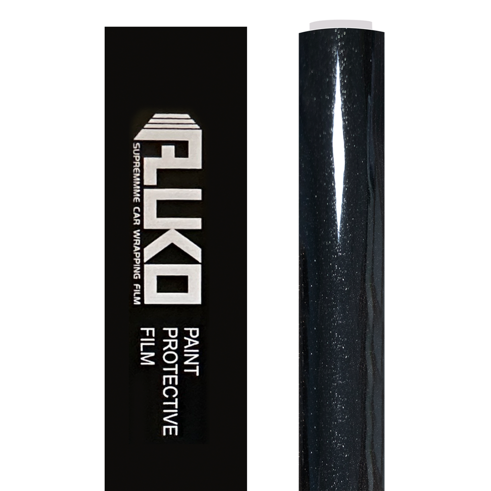 TPU Gloss Metallic Glitter Black Colored PPF Paint Protection Film product image 3 - Veloro paint protection film