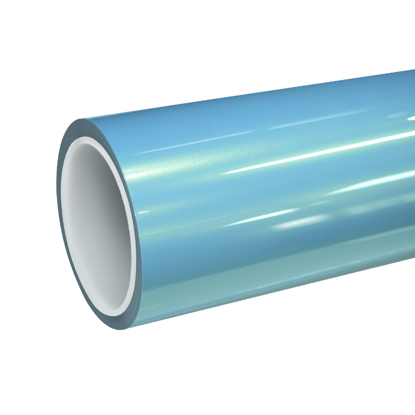 TPU Gloss Metallic Neon Ice Blue Colored PPF | Paint Protection Film