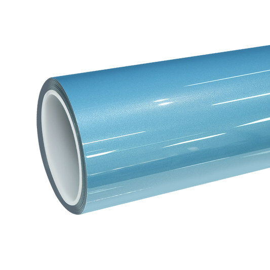 TPU Gloss Metallic Ice Blue Colored PPF Paint Protection Film