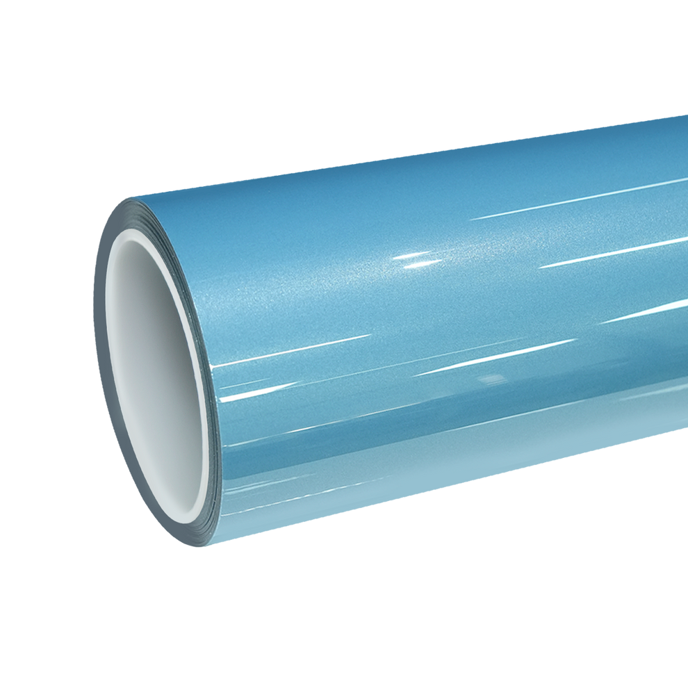 TPU Gloss Metallic Ice Blue Colored PPF Paint Protection Film