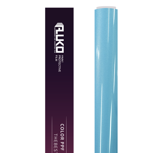 TPU Gloss Metallic Ice Blue Colored PPF Paint Protection Film product image 2 - Veloro paint protection film