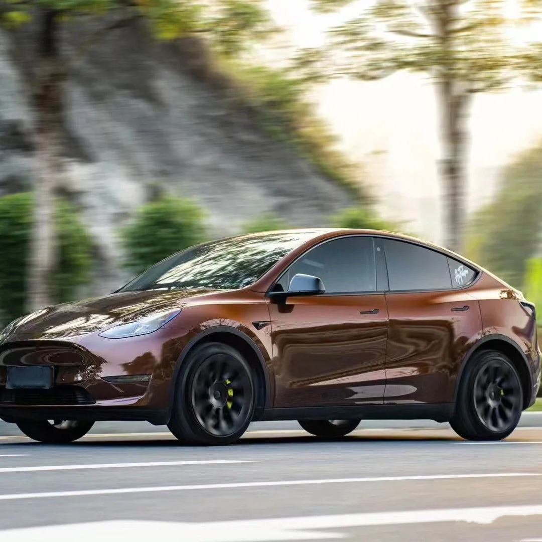 TPU Gloss Metallic Liquid Coffee Brown Colored PPF Paint Protection Film product image 2 - Veloro paint protection film