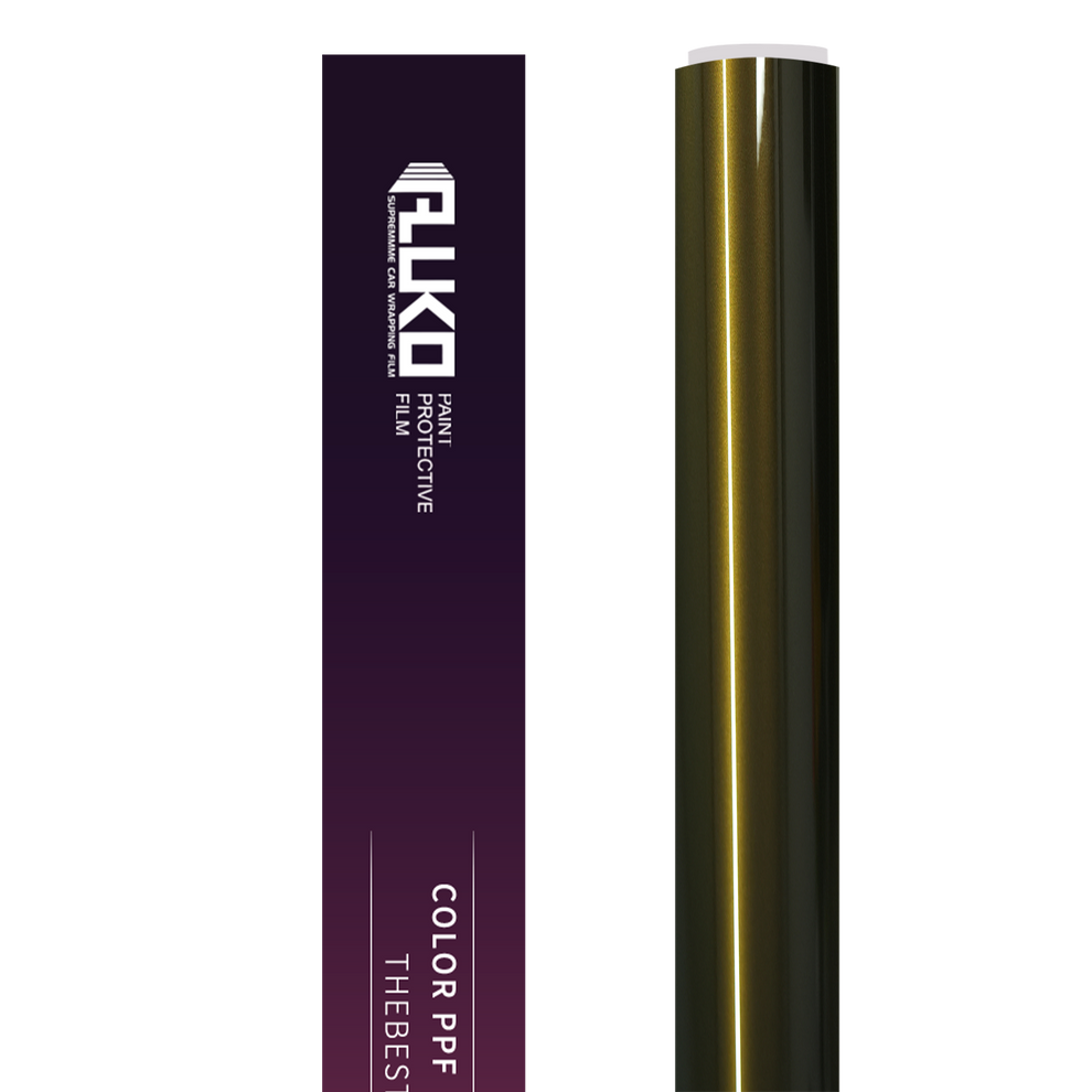 TPU Gloss Metallic Midnight Gold Colored PPF Paint Protection Film product image 2 - Veloro paint protection film
