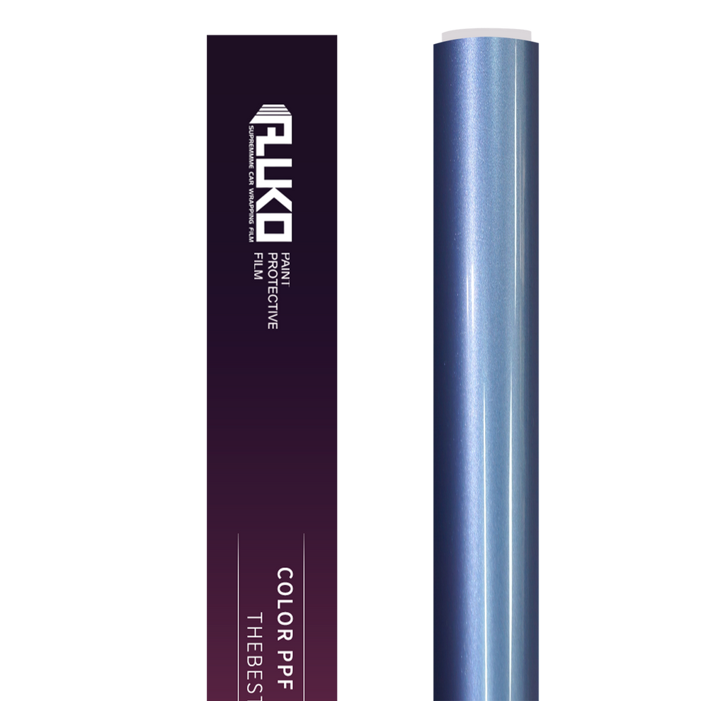 TPU Gloss Metallic Mist Blue Colored PPF Paint Protection Film product image 3 - Veloro paint protection film