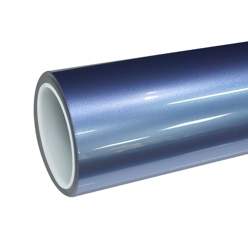 TPU Gloss Metallic Mist Blue Colored PPF Paint Protection Film