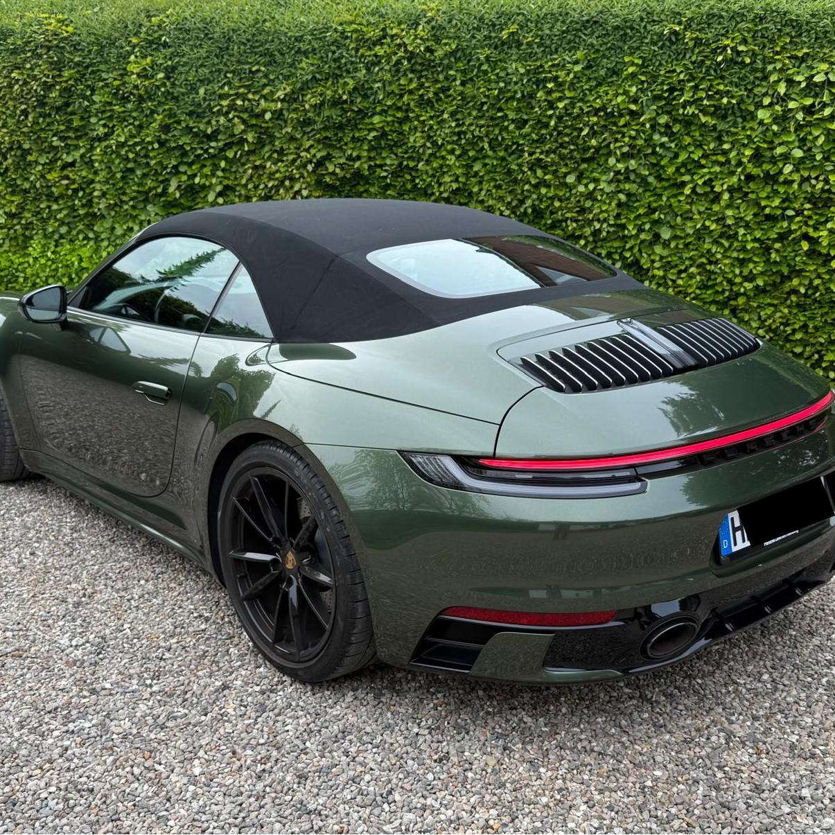 TPU Gloss Metallic Porsche Oak Green Colored PPF Paint Protection Film product image 3 - Veloro paint protection film